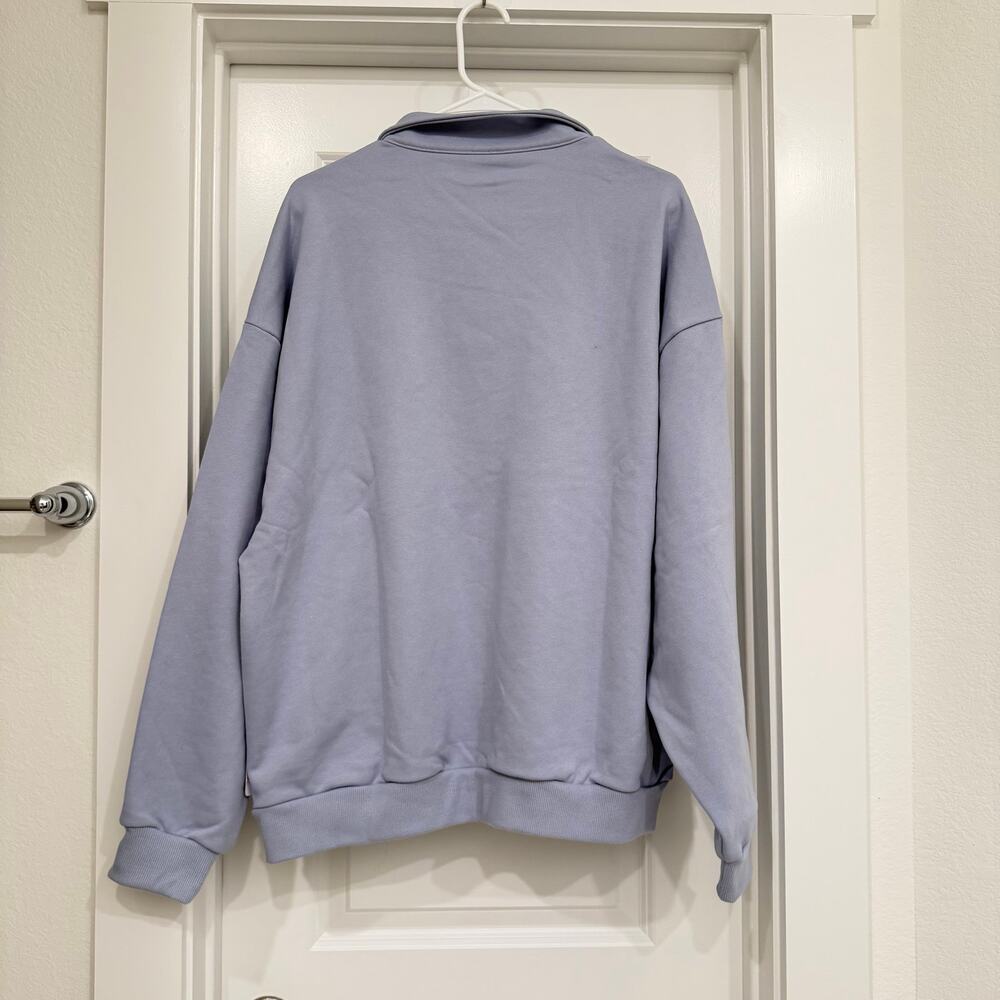 NWT Alo Accolade 1/4 Zip Pullover in Winter Frost Unisex Size Large - Picture 6 of 10